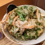 ふたば製麺 - 白魚となばなのかき揚げうどん