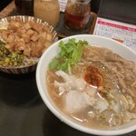 台湾佐記麺線&台湾食堂888 - 昼麺線セット(麺線レギュラー&ルーロー飯)