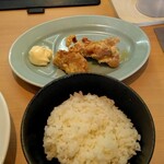 らぁ麺はやし田 - から揚げセット308円