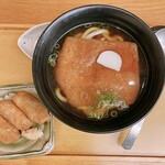 Menshouno Kokorotsukushi Tsurutontan - 【ランチ　きつねうどん＋いなり寿司　880円】