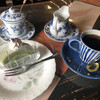 珈琲 千茶古 - 料理写真:抹茶ロールケーキと千茶古ブレンドで1,040円