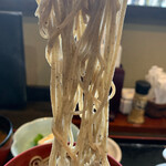 Kenjousoba Haneya - 陽光に 蕎麦を透かせる リフトの図 （一句）