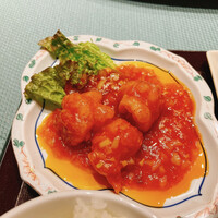 天津飯店 本店 - 大海老のチリソース