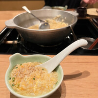 博多 鴨すき 鴨しゃぶ なかもぐろ - 〆卵雑炊