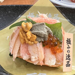 無添くら寿司 - 極上かに玉手箱　¥880- かにの身・カニ味噌・ウニ・イクラ　美味しくいただきました