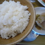 広東鍋家 - ごはん　少し多くて残してしまいました・・・