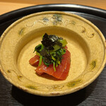 西麻布野口 - はほっとなる鮪( *´﹃` *)漬けです