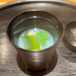 西麻布野口 - 蛤の出汁。猛烈なコハク酸