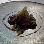 プチレストラン ブーケ・ド・フランス - 銀の鴨の低温調理 蕗の薹ソース