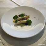 プチレストラン ブーケ・ド・フランス - フランス産ホワイトアスパラと蛍烏賊のソテー