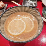 とり焼き 鶏料理 かしわ - 鳥ラーメン(あえて具無し)