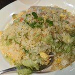 健康中華 青蓮 - ぷりぷり海老の葱塩炒飯
