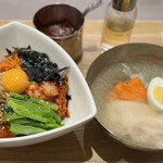 Korean Kitchen Shijan - オリジナルビビンバとミニフローズン冷麺セット ¥1,320-