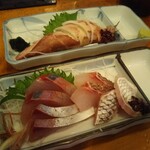 小半 - 桜鯛とイナダ刺しに子持やりいか