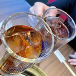 焼肉盛輝 - ウーロン茶で乾杯！！