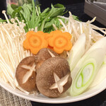 Izakaya Dainingu Ahiru - しゃぶしゃぶの野菜たち