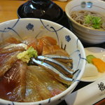 松翠 - 「地魚丼」と「そば少し」