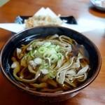 いずみ食堂 - かけそば＋たこのかき揚げ