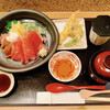 旬魚 左阿彌 - マグロ丼、天ぷらセット