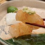 四季彩ダイニング　春 - 3品ともねっとりしてて、甘いわー(*´艸`*)
      あん肝とのマリアージュで、
      そこに見えたのはHEAVENʚ♡ɞ