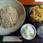 まんえい堂 生蕎麦処 お福食堂 - 野菜かき揚げそば