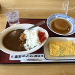 Yawatashokudou - カレーライス550円＆玉子焼き200円＆関東炊き大根130円