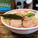 麺壱 吉兆 - 中華そば麺大盛、煮玉子