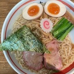 麺壱 吉兆 - 中華そば麺大盛、煮玉子