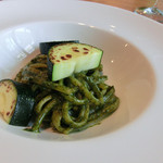 ファニエンテ - ＜7月＞牛窓産バジリコのリングイネ、ズッキーニ