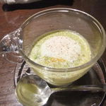 エノテカ・ラ・リコルマ - 2013/07　アスパラの冷製スープ