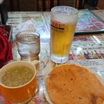 ガガルスパイス - オニオンスープみたいなやつはサービス?カッパえびせんのカッパ抜きのせんべいはなんて言ったっけ