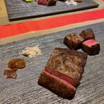 Shinjuku Washoku Ono - お肉食べ比べ