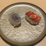 Sushi Rekireki - さよりと赤西貝