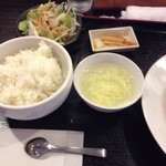 パンダ - ランチセットのご飯その他。