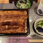 鰻 むさし乃 - 鰻重と肝吸いとお新香