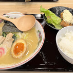 鳥めん - 小チキン南蛮定食　とり醤油ラーメン