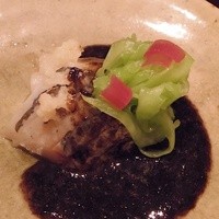 神楽坂 石かわ - 鯵の海苔酢　胡瓜とウド添え白ダツ