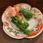かもめ食堂 - 菜の花の昆布〆