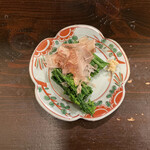 かもめ食堂 - 菜の花の昆布〆