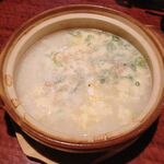 酒バル guigui - アサリの酒蒸しを雑炊で