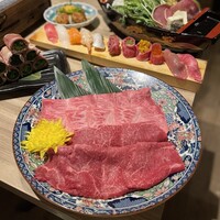 黄金出汁しゃぶと江戸前寿司 肉のあさつ 梅田お初天神店 - 