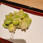 てんぷら 近藤 - 空豆