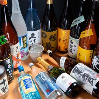 唎酒師監修！日本酒や焼酎の豊富なラインナップ