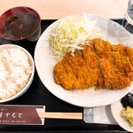 とんかつ ますもと - ロースカツ定食（1100円）