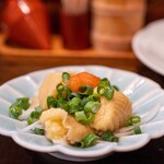 比内地鶏本格焼酎 海舟 - 2023.3 比内地鶏首皮ポン酢