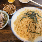 丸長中華そば店 - 竹の子チャーシューつけ麺大盛り