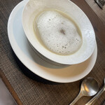 restaurant SAKAKURA - ゴボウのスープ カプチーノ仕立て！