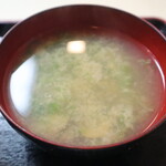 海の幸 翔 - この日のお味噌汁はあおさと蜆