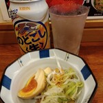 俺の中華たなか家 - 先発♬「のどごし生」と「サービスおつまみ」着卓＼(^o^)／