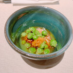 okas - エンドウ豆　フォアグラ　雲丹